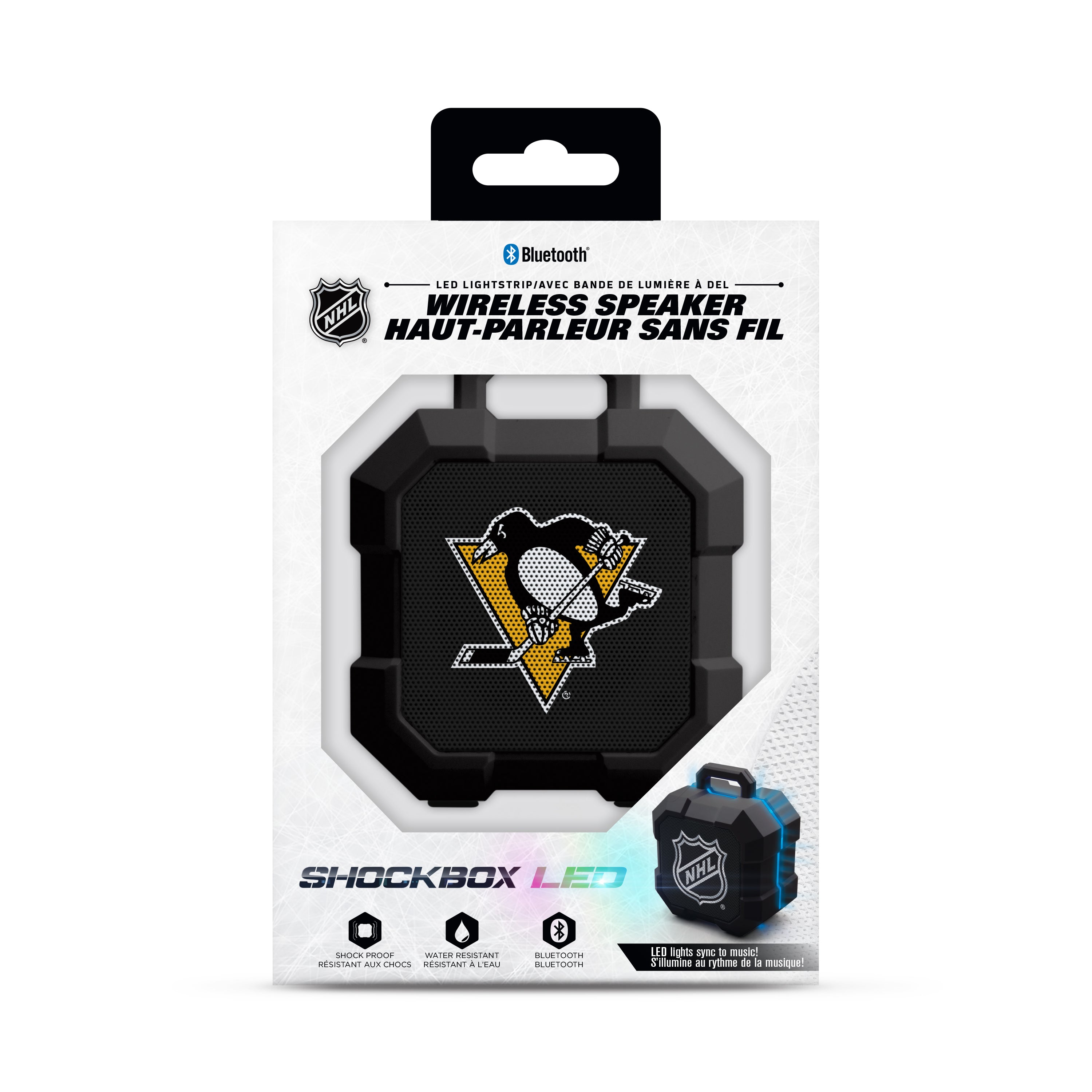 Pittsburgh Penguins NHL ShockBox LED Bluetooth Speaker