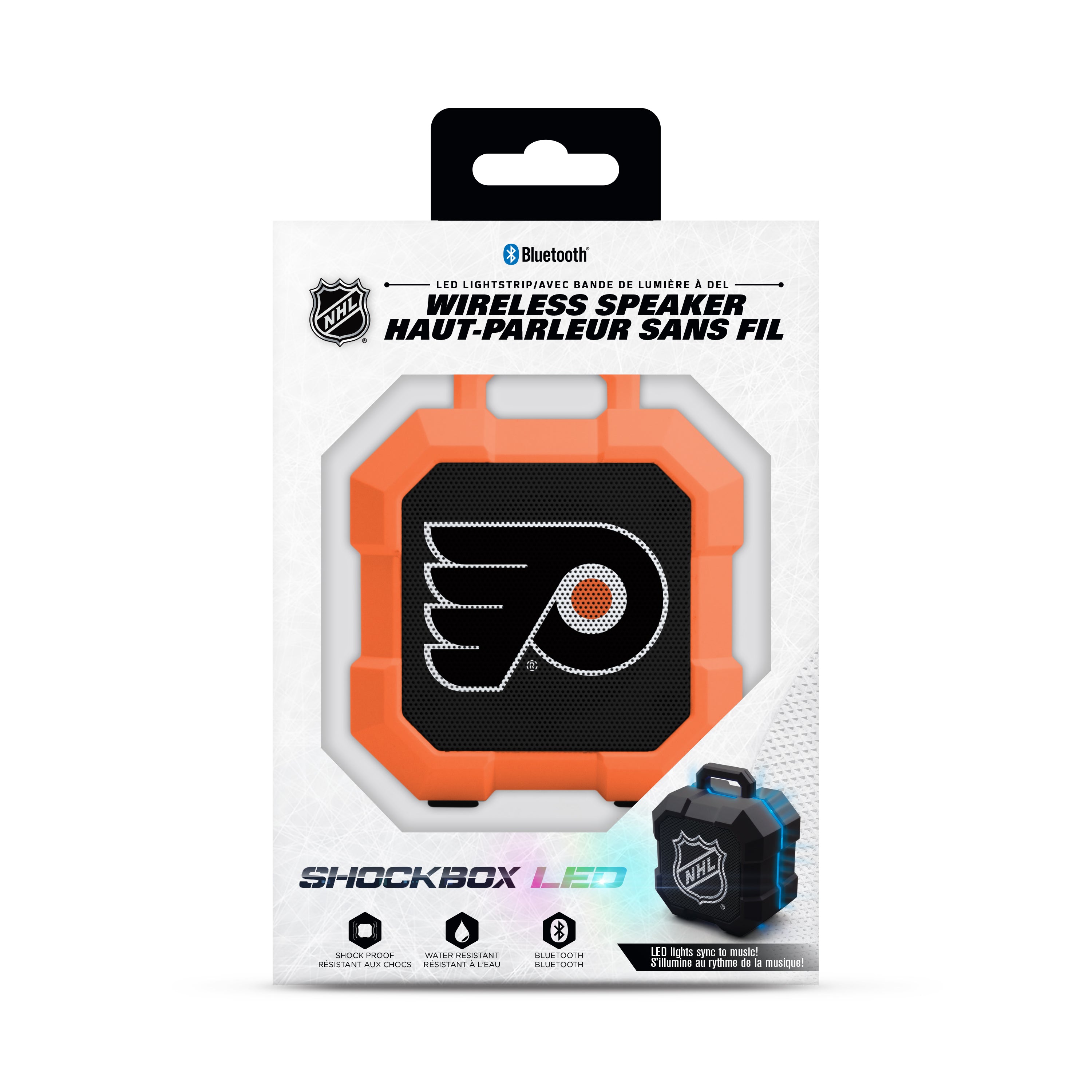 Philadelphia Flyers NHL ShockBox LED Bluetooth Speaker