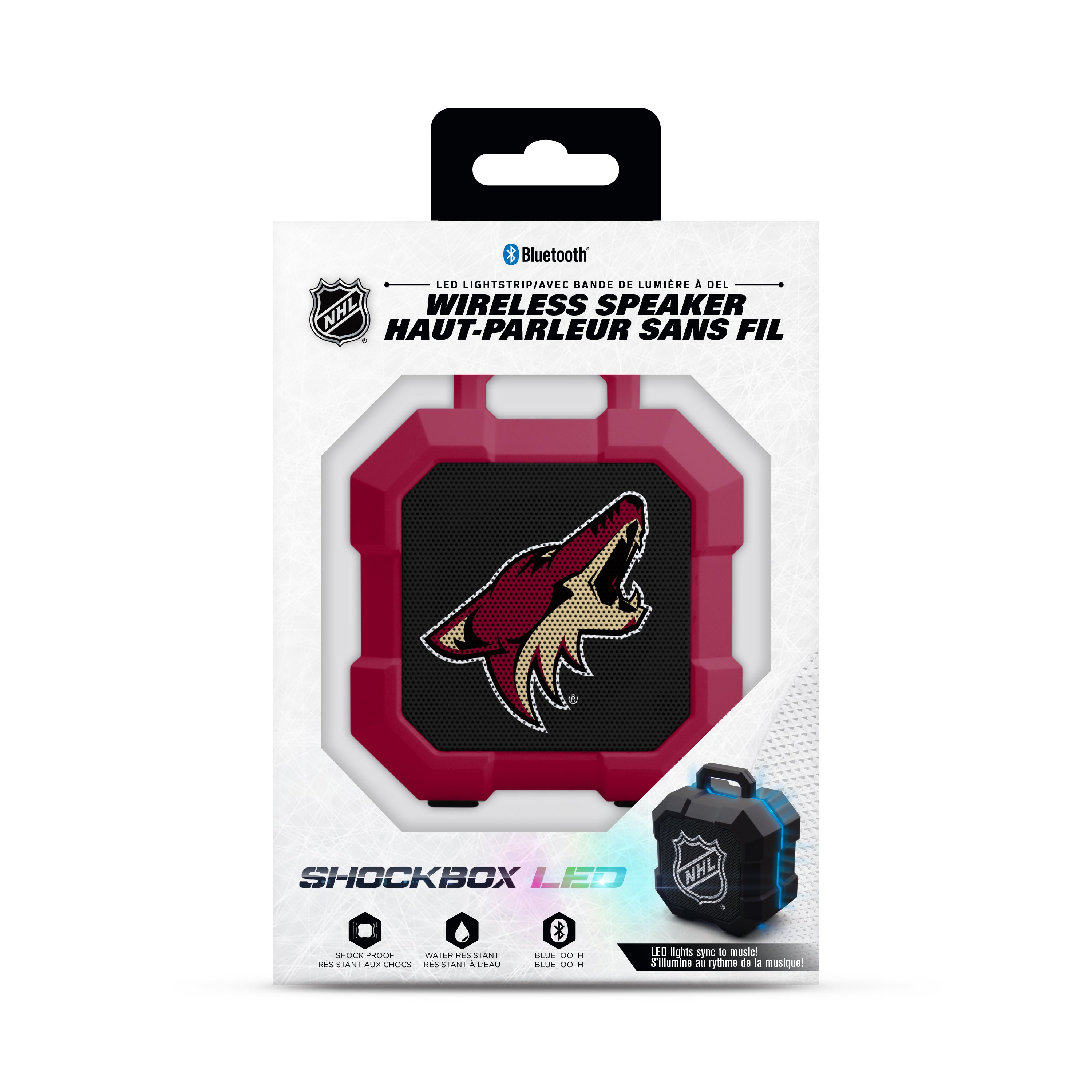 Arizona Coyotes NHL ShockBox LED Bluetooth Speaker