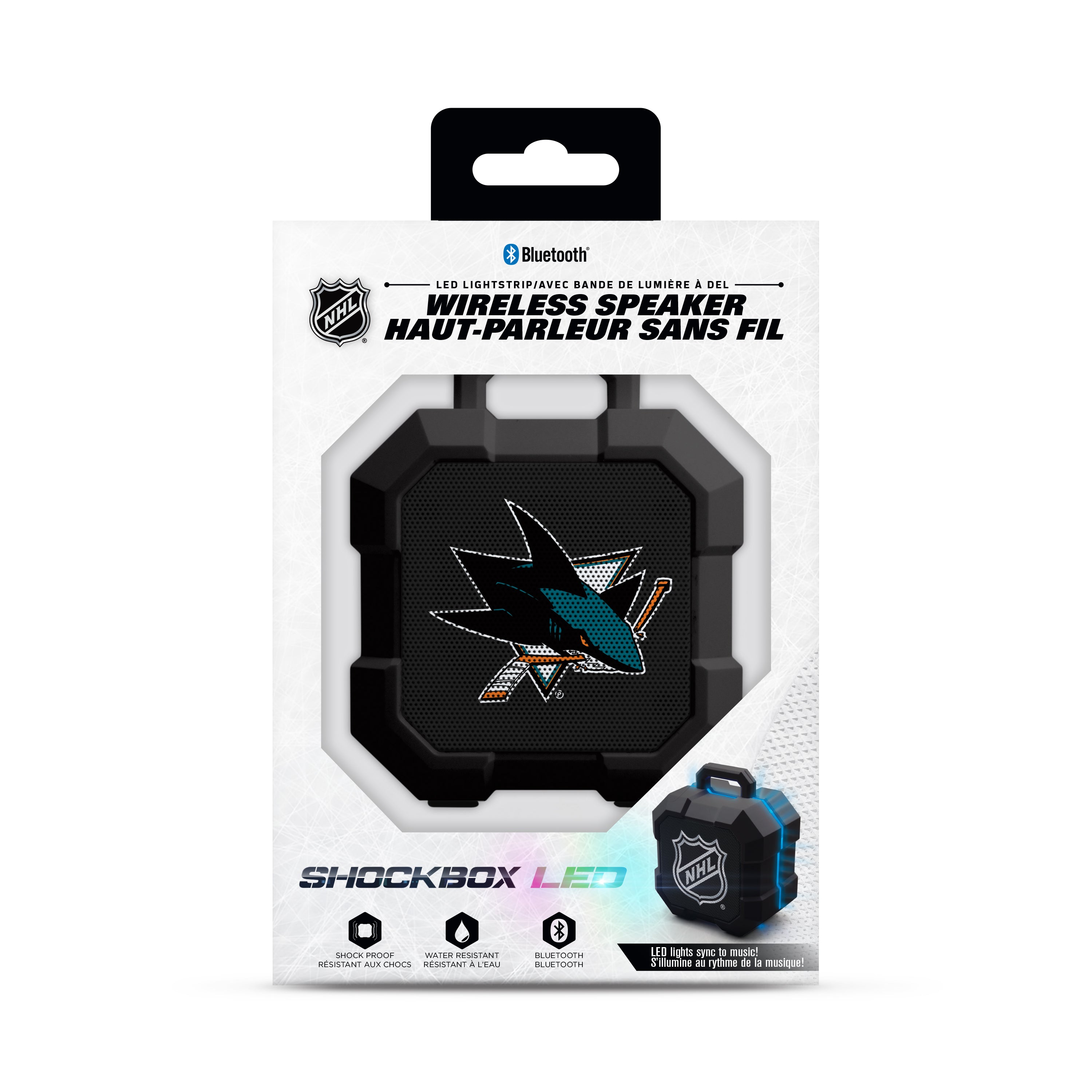 San Jose Sharks NHL ShockBox LED Bluetooth Speaker