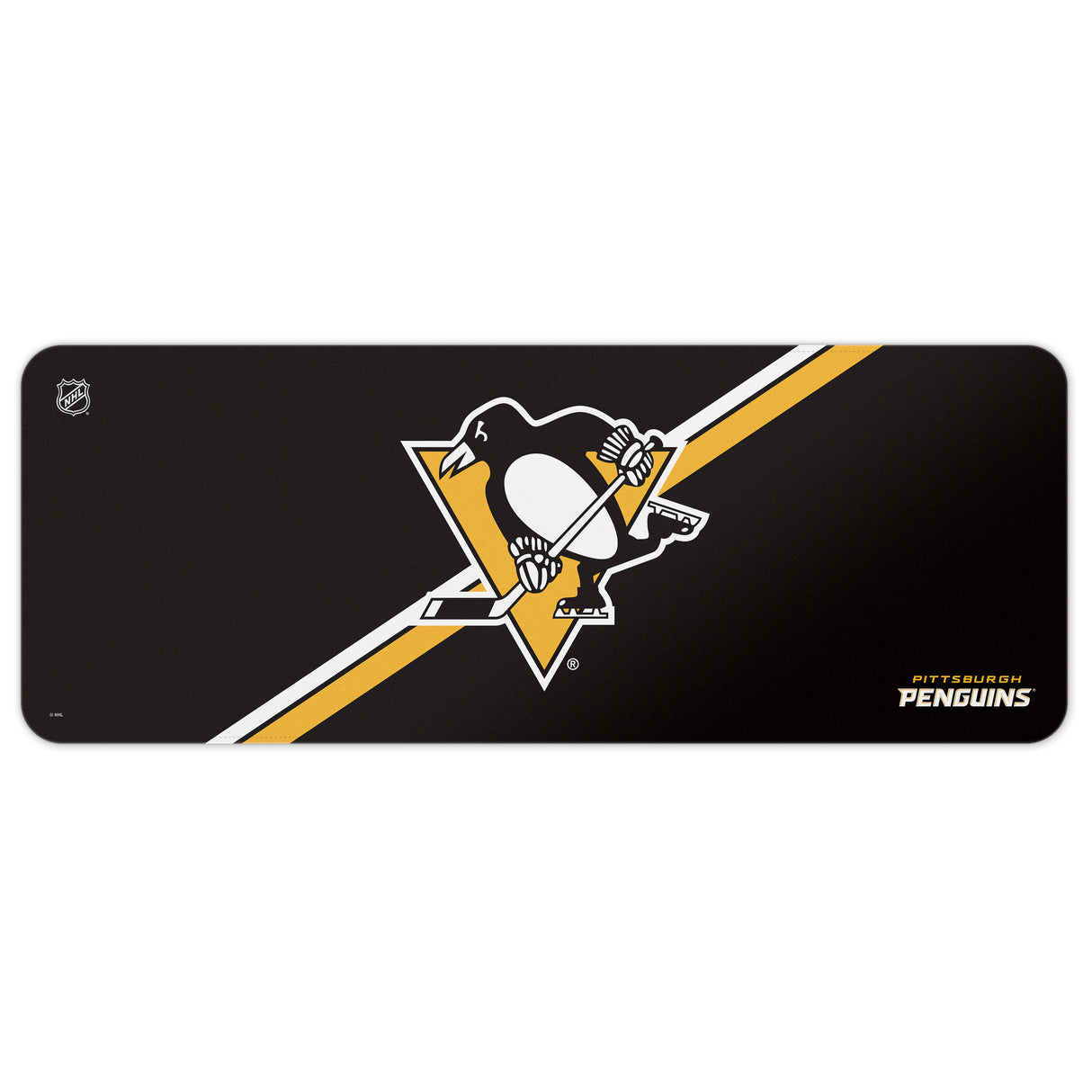 Pittsburgh Penguins NHL Team Stripe Desk Mat