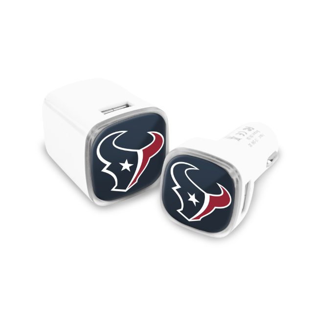 NFL 2 Pack Car + Wall Chargers